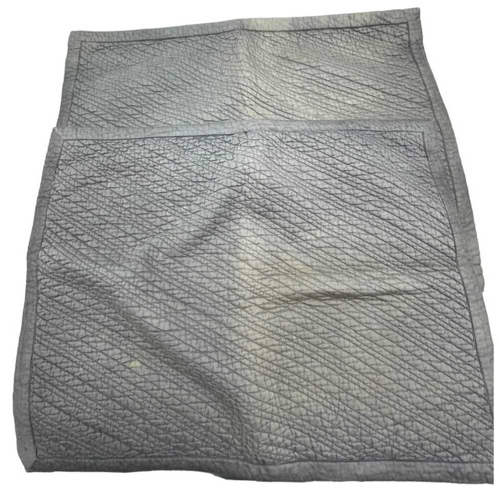 pillow sham cases set of 2 gray 21x26" READ